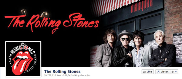 Improved Version of the Rolling Stones Facebook Timeline Page