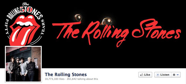 The Rolling Stones Facebook Page